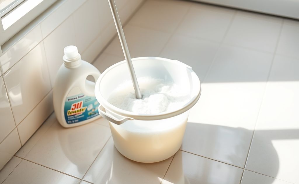 Mix laundry detergent for mopping floors.