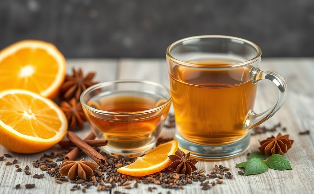 Modern Russian tea blend with spices and citrus