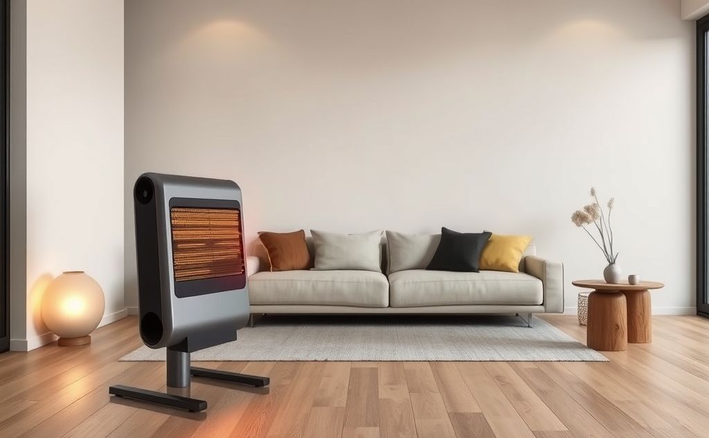 Modern heater as a stylish home centerpiece.