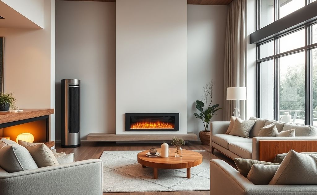 Modern heater blending style with home decor elegance