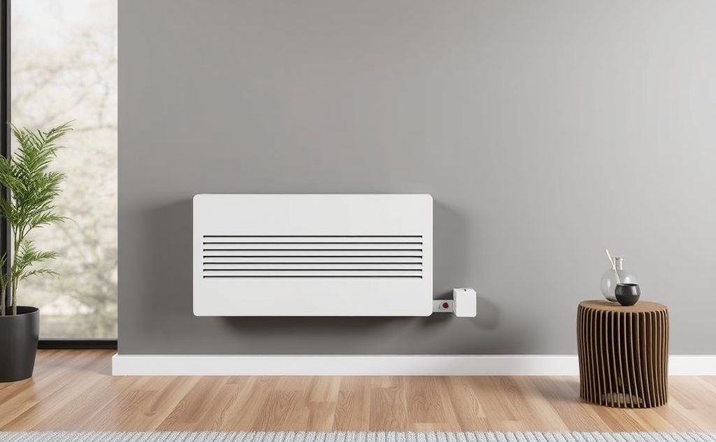 Modern heater design with sleek lines and functionality