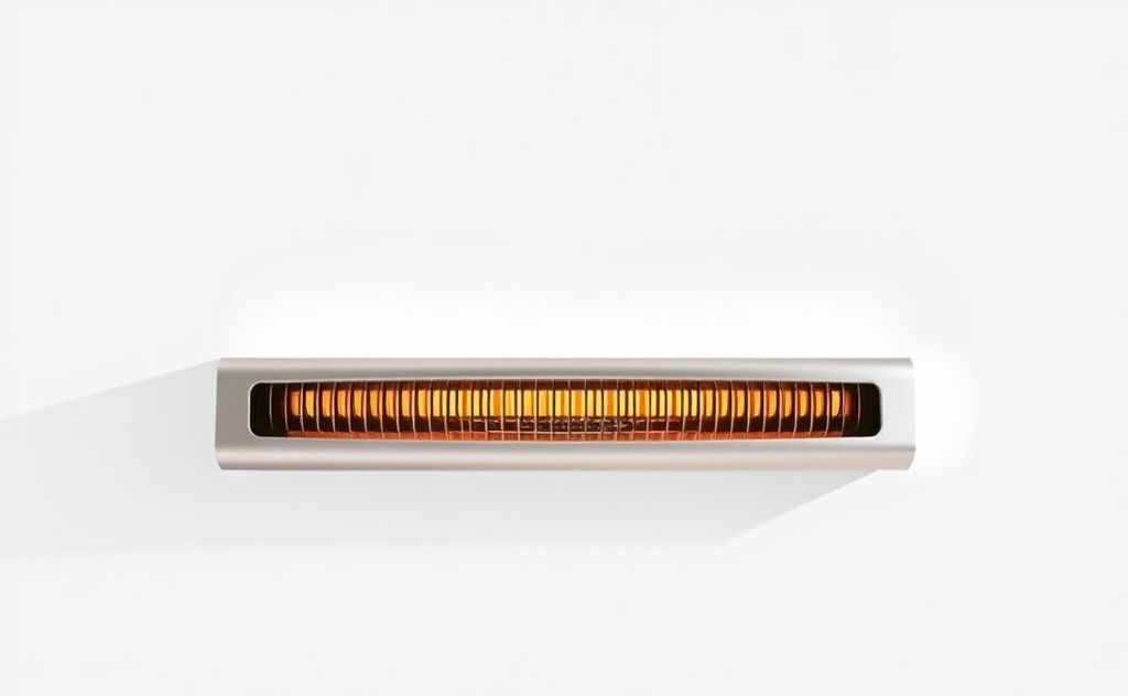 Modern heater design with sleek lines and style.