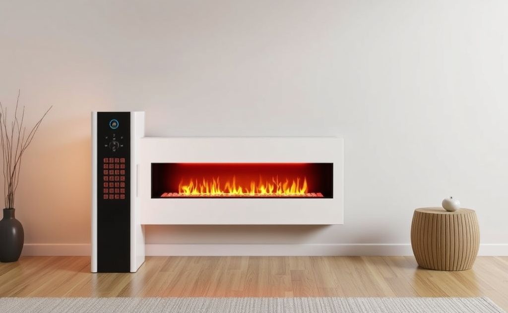 Modern heater design with sleek lines and warmth