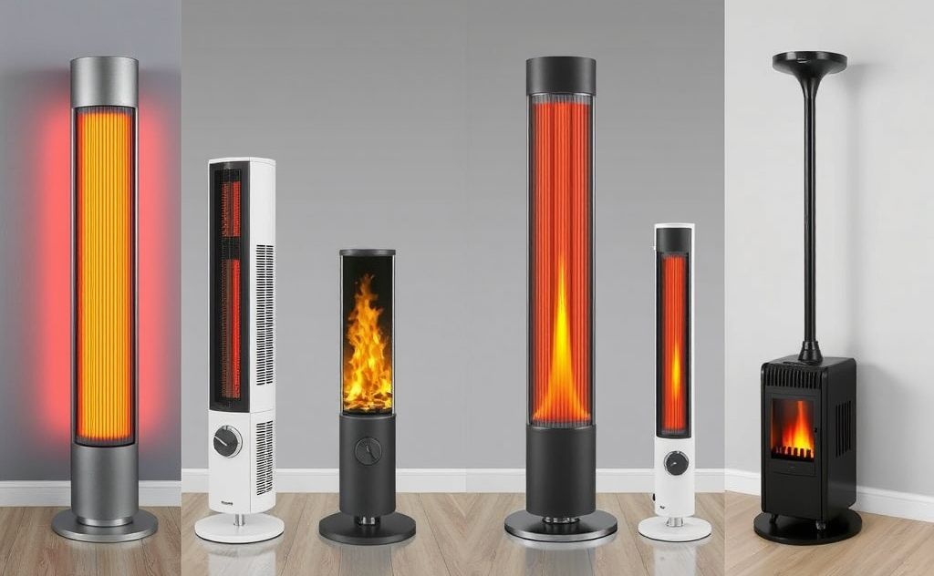 Modern heater designs in various popular shapes.