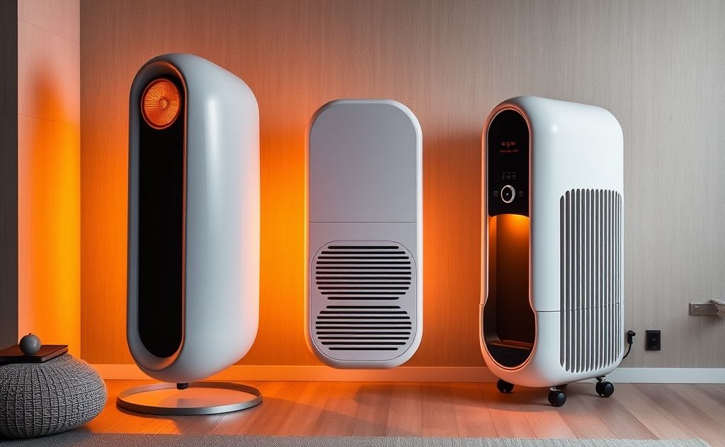 Modern heater designs with unique shapes and styles
