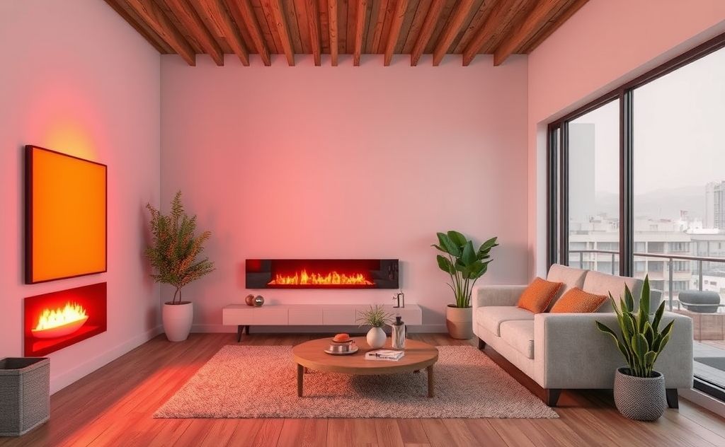 Modern infrared space heaters for energy savings