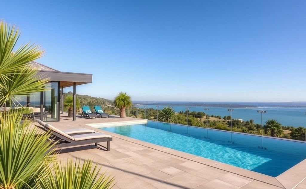 Modern solar pool heaters enhancing outdoor enjoyment
