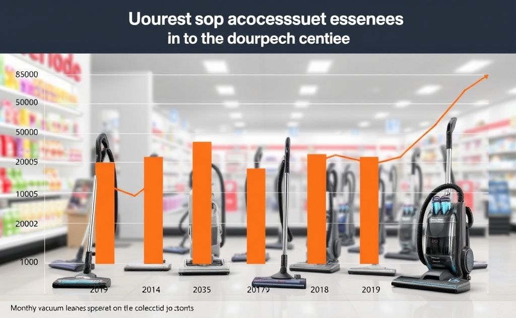 Monthly vacuum cleaner sales trends observed
