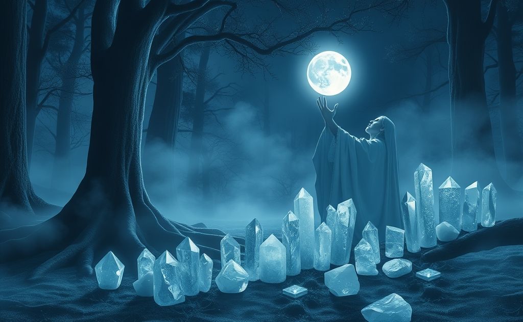 Moonlight crystal recharging techniques