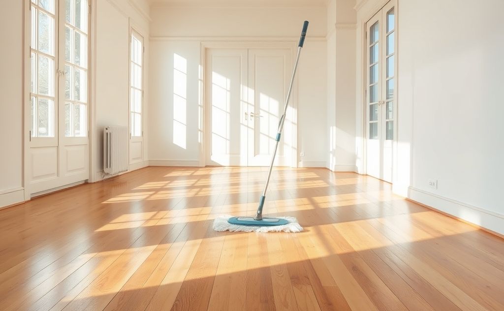 Mop floors regularly for a clean, fresh home.