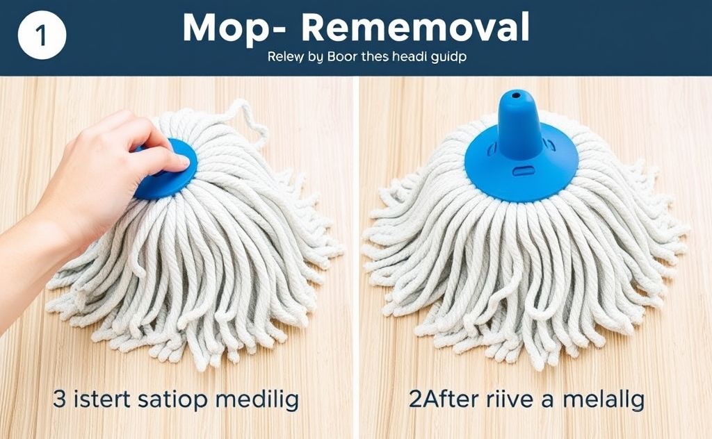 Mop head removal step-by-step guide