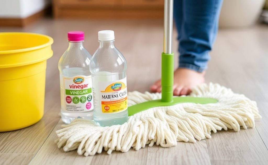 Mop with vinegar for a fresh, clean home.