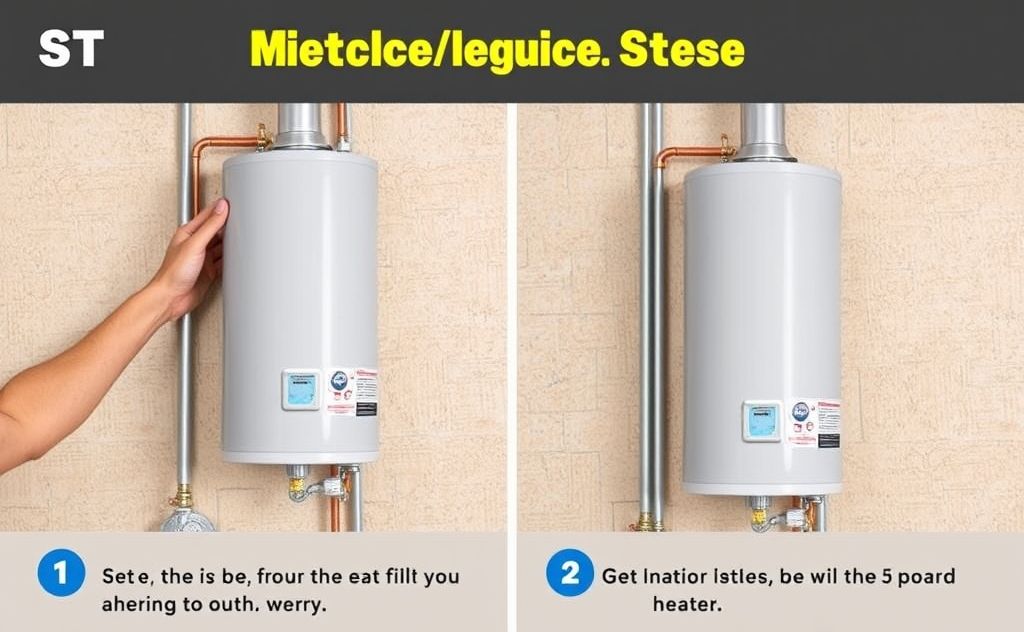 Mount water heater installation guide steps
