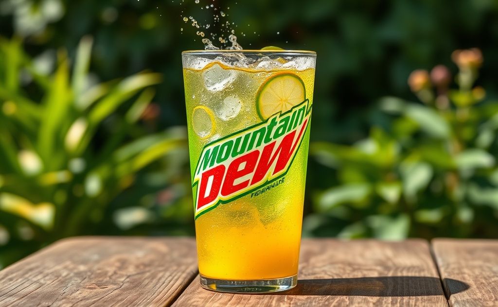 Mountain Dew with a splash of orange juice