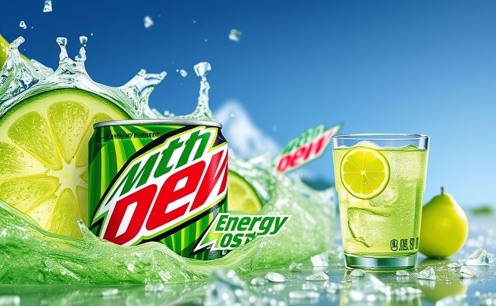 Mountain Dew's energy boost and refreshing taste.