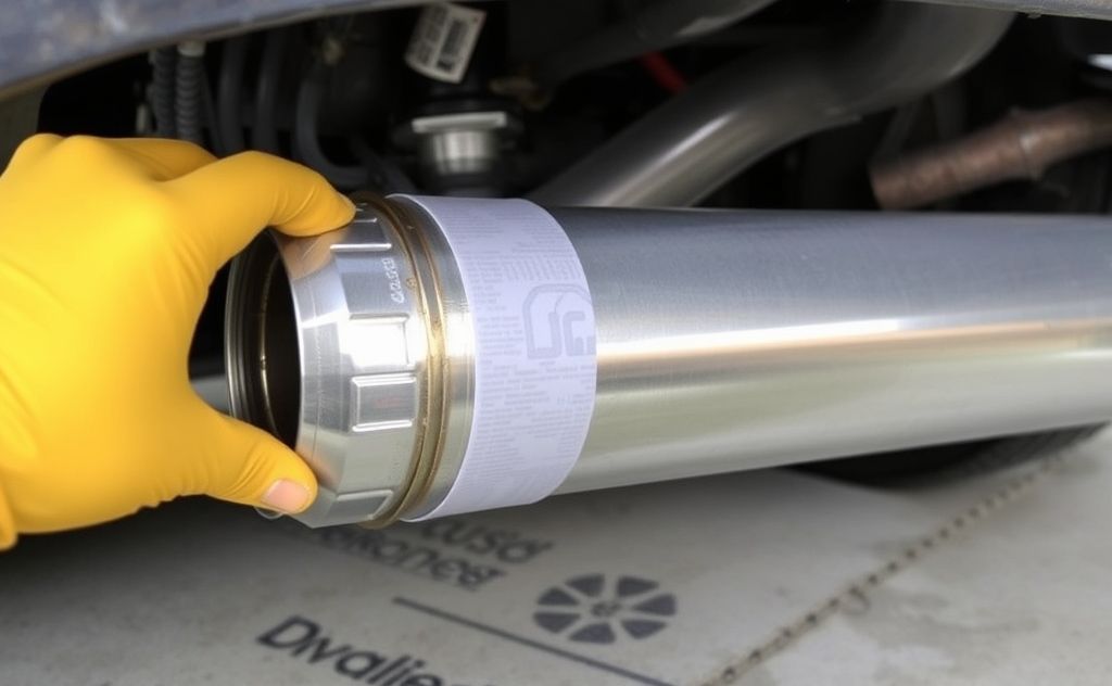 Muffler repair options using HVAC tape