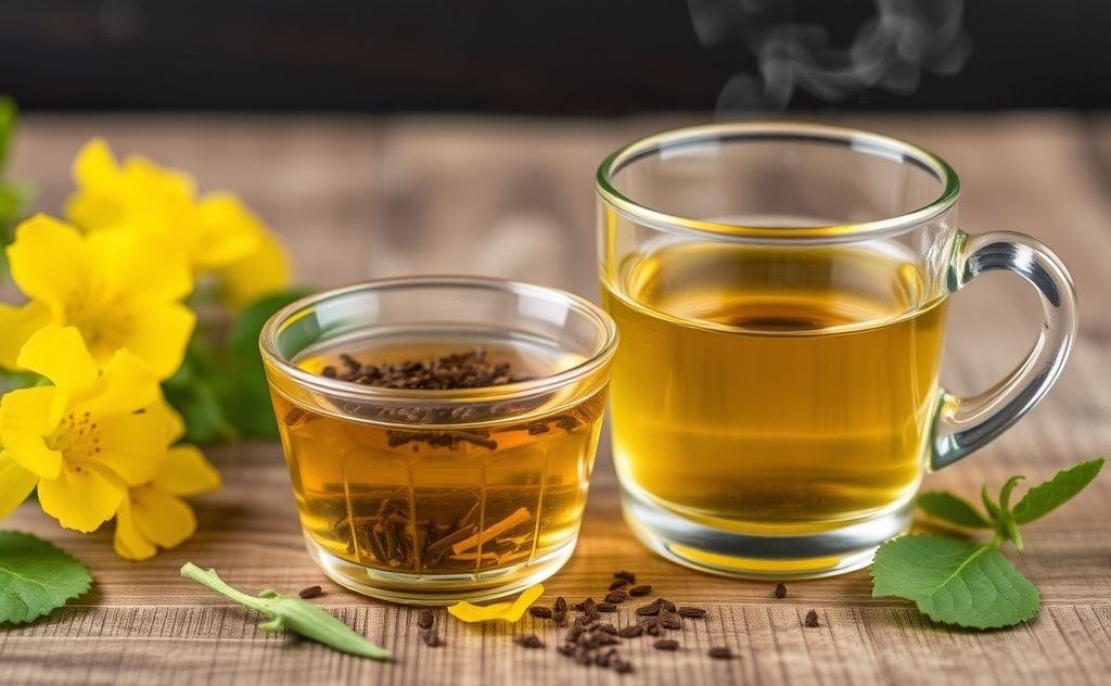 Mullein tea flavor influenced by preparation methods