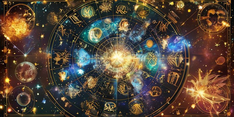 Gökyüzü haritası ve burç sembolleri