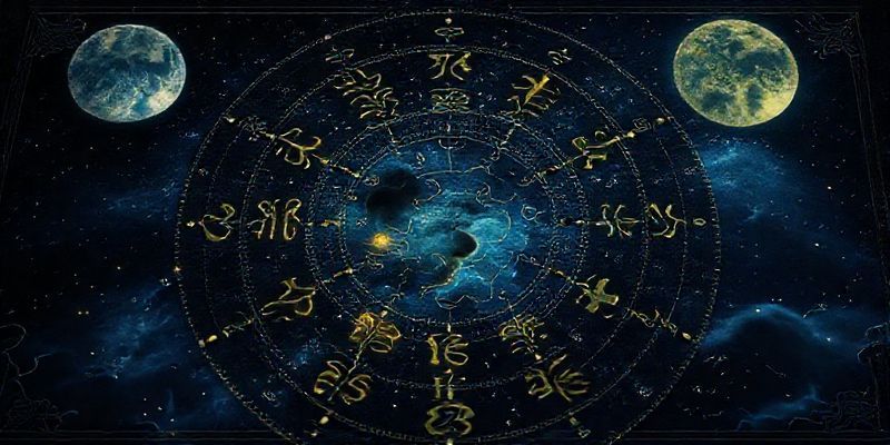 Astrolojik harita ve burç sembolleri