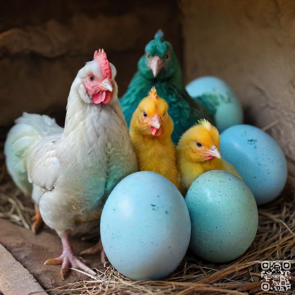 Easter Egger chicken colors