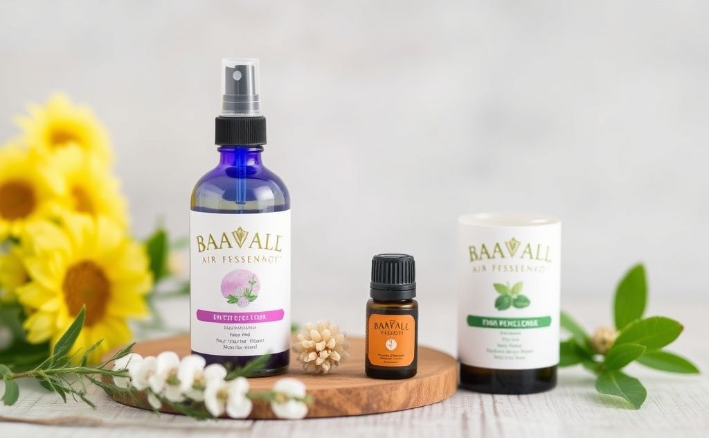 Natural air freshener with essential oils