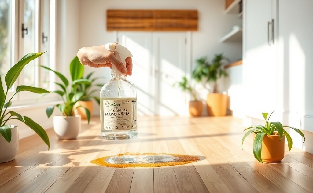 Natural cleaning solutions for pet stains on eco-friendly surfaces