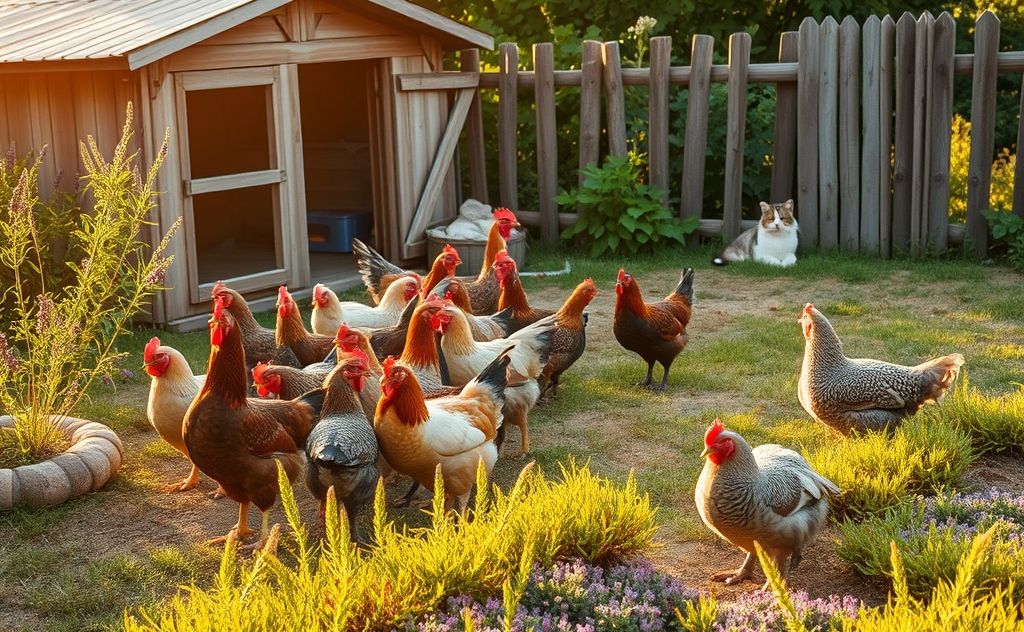 Natural deterrents keep cats away from chickens