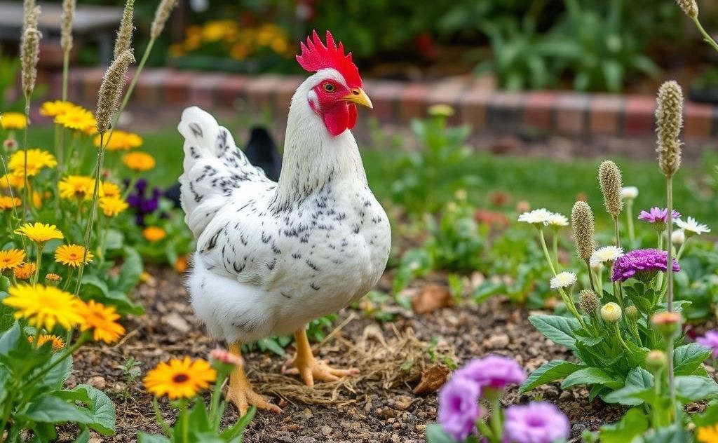 Natural deterrents keep chickens from flower beds
