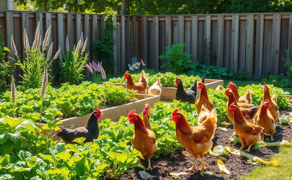 Natural deterrents keep chickens from garden