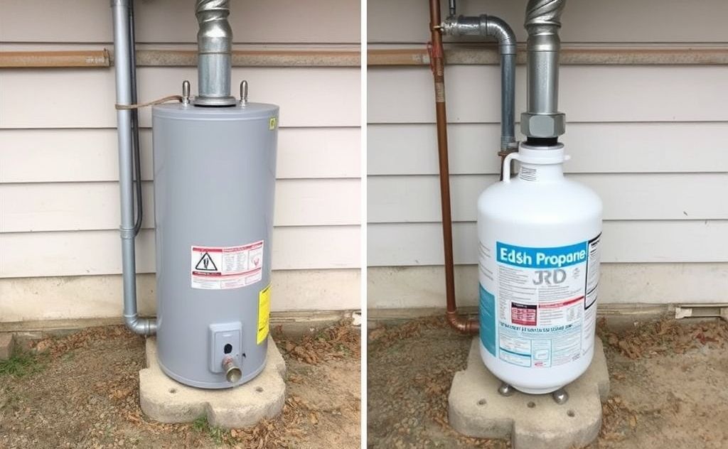 Natural gas heater converted to propane step-by-step guide.
