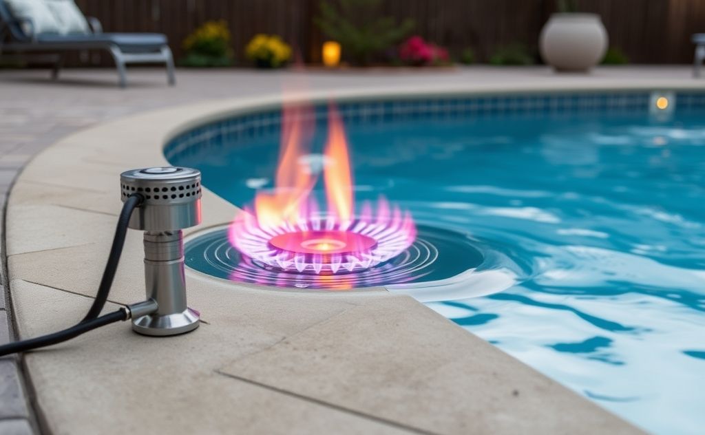 Natural gas heater for a cozy pool experience