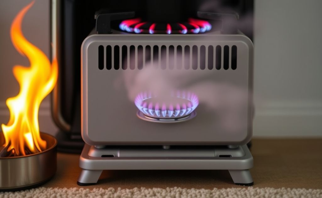 Natural gas heater risks: signs of carbon monoxide exposure.