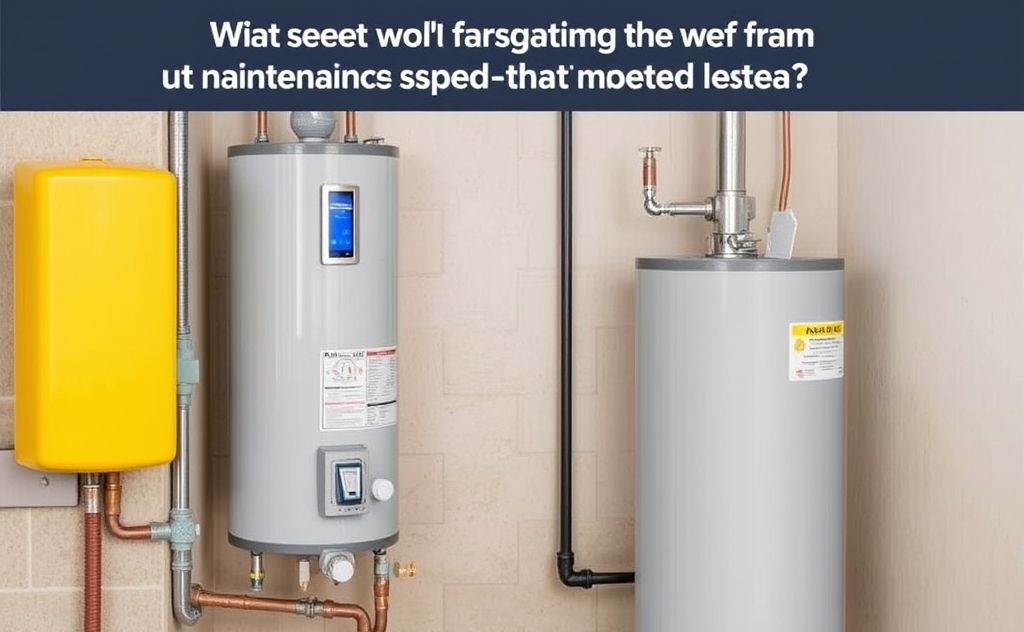 Natural gas water heater lifespan and maintenance tips.