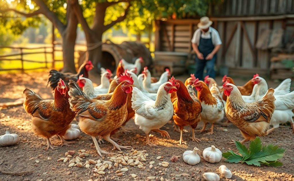 Natural methods for deworming chickens