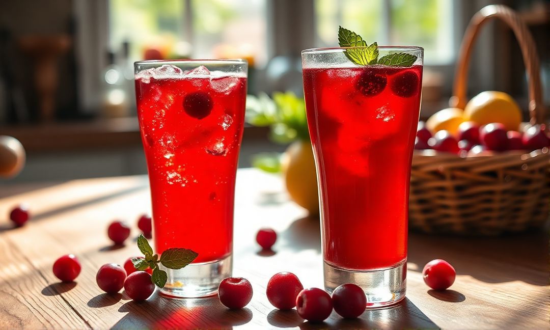 Natural vitamin C in cranberry juice