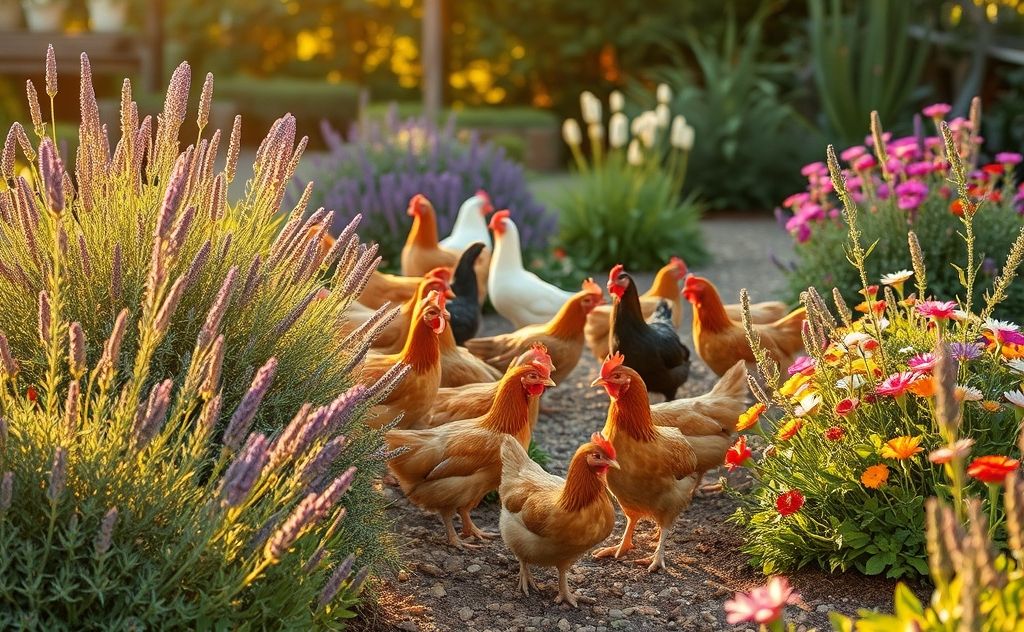 Natural ways to keep chickens from flowers