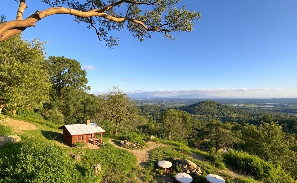 Nature connection retreat with serene landscapes