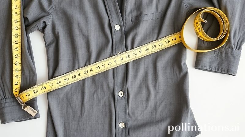 Pengukuran pakaian rapi dengan meteran