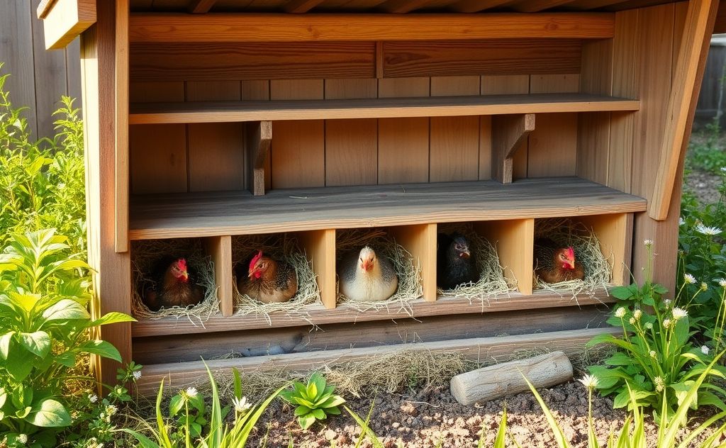 Nesting boxes for five chickens needed