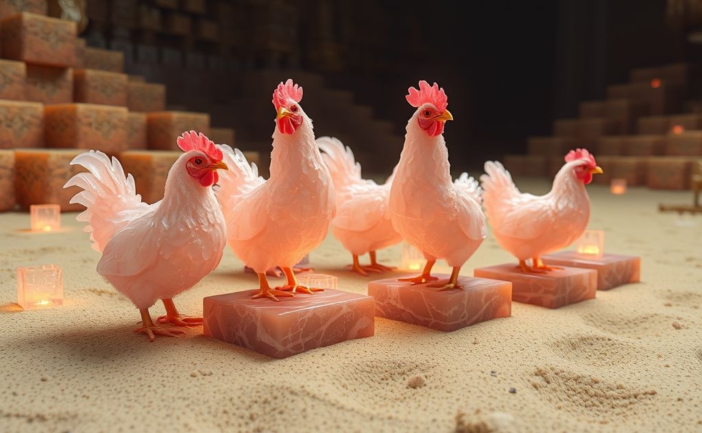 Nether quartz chickens spawn on soul sand blocks