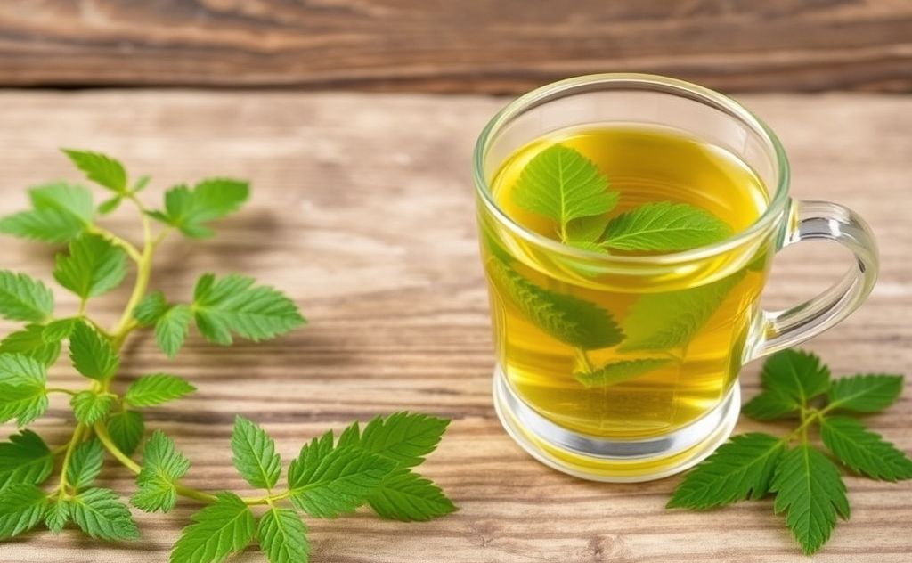 Nettle tea benefits and caffeine content explained.