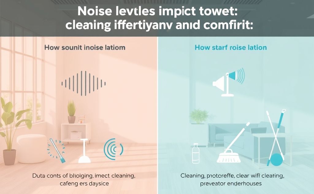 Noise levels impact cleaning efficiency and comfort
