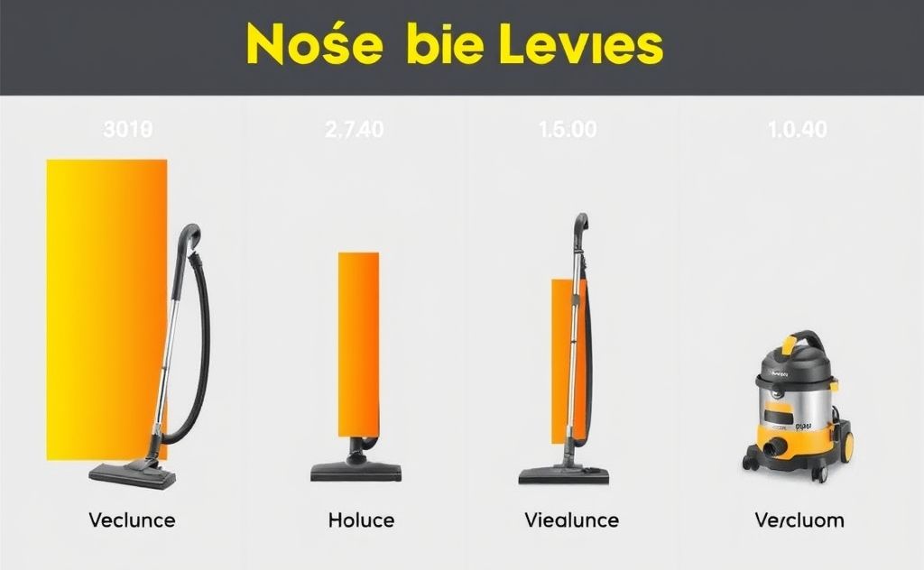 Noise levels of different vacuum types