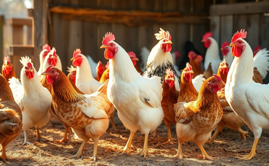 Noisy chicken breeds and their loud behaviors
