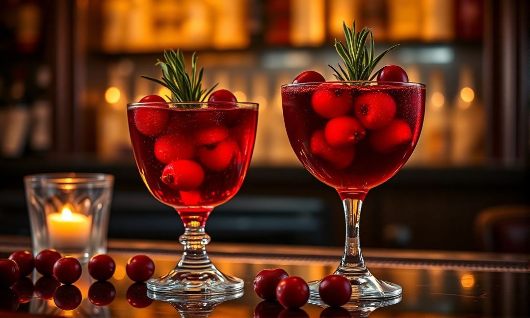 Non-alcoholic cranberry cocktails