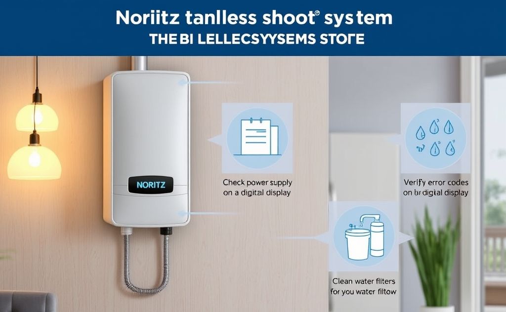 Noritz Takless hot water system troubleshooting steps