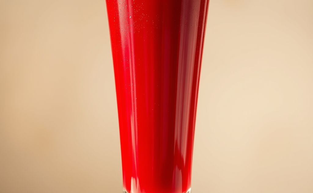 Nutrient-rich cranberry juice in a glass.