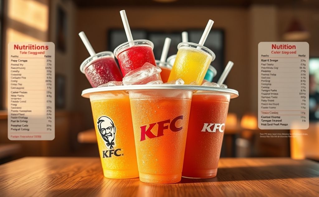 Nutritional details of KFC beverage bucket