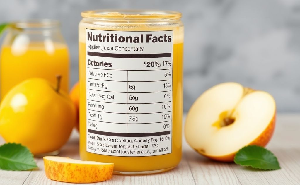 Nutritional facts apple juice concentrate healthy drink
