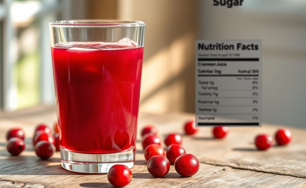 Nutritional facts cranberry juice sugar content